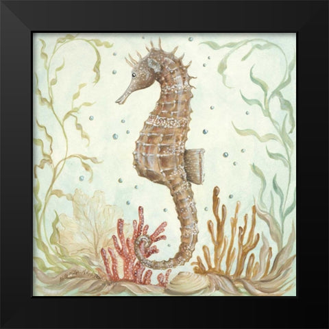 Seahorse IV Black Modern Wood Framed Art Print by McRostie, Kate