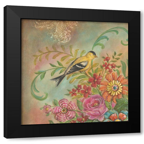 Splendid Botanical I Black Modern Wood Framed Art Print with Double Matting by McRostie, Kate