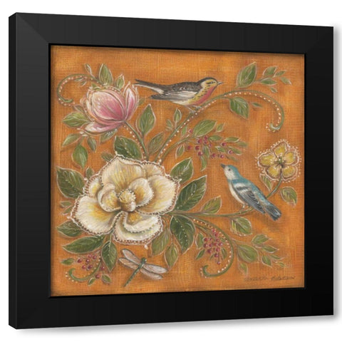 Garden Menagerie II Black Modern Wood Framed Art Print with Double Matting by McRostie, Kate