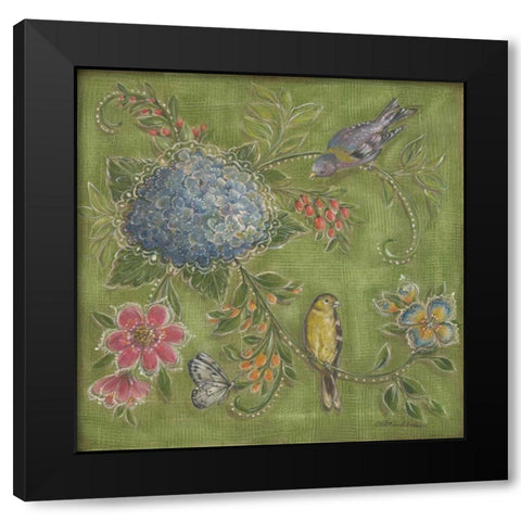 Garden Menagerie III Black Modern Wood Framed Art Print with Double Matting by McRostie, Kate