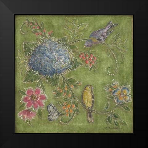 Garden Menagerie III Black Modern Wood Framed Art Print by McRostie, Kate