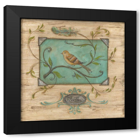 Bird Watcher I Black Modern Wood Framed Art Print with Double Matting by McRostie, Kate