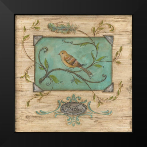 Bird Watcher I Black Modern Wood Framed Art Print by McRostie, Kate