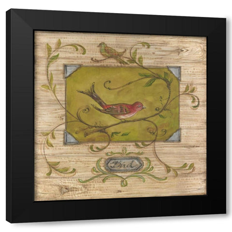 Bird Watcher III Black Modern Wood Framed Art Print with Double Matting by McRostie, Kate