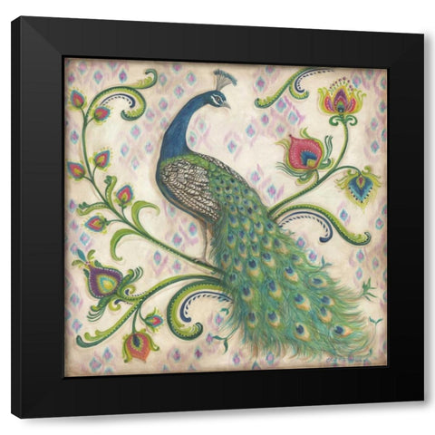 Feathered Splendor I Black Modern Wood Framed Art Print by McRostie, Kate