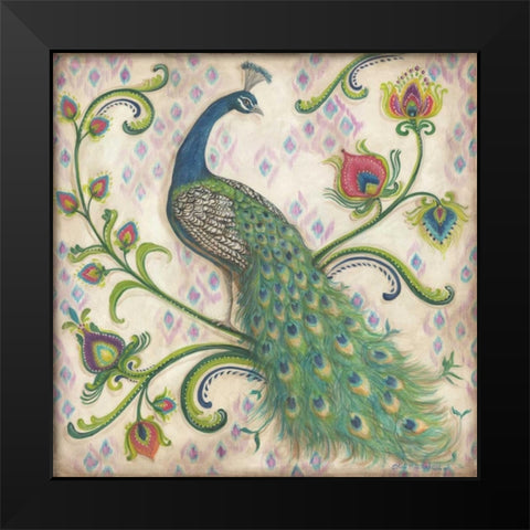 Feathered Splendor I Black Modern Wood Framed Art Print by McRostie, Kate