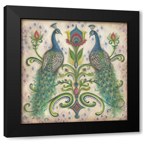 Feathered Splendor II Black Modern Wood Framed Art Print by McRostie, Kate