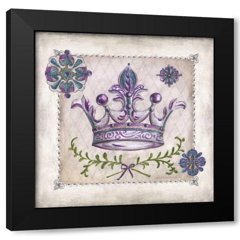 Royal Crown II Black Modern Wood Framed Art Print by McRostie, Kate