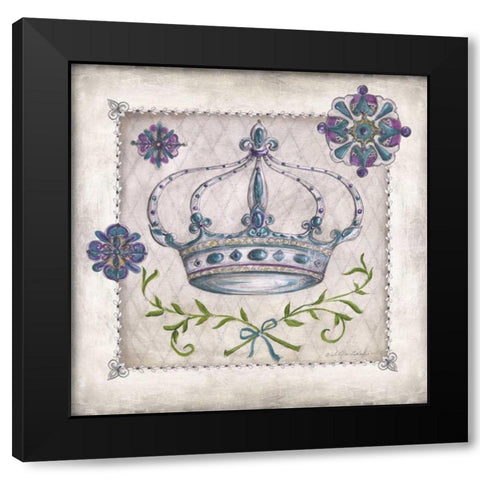Royal Crown IV Black Modern Wood Framed Art Print by McRostie, Kate