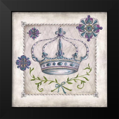 Royal Crown IV Black Modern Wood Framed Art Print by McRostie, Kate