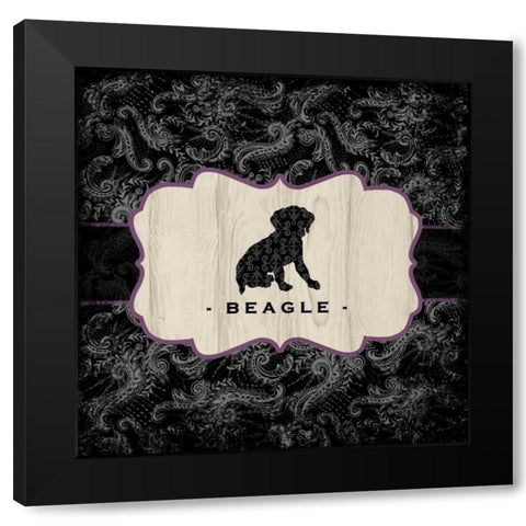 Top Dog IV Black Modern Wood Framed Art Print by McRostie, Kate