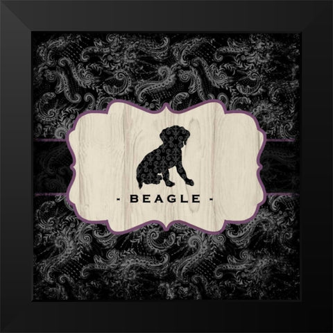 Top Dog IV Black Modern Wood Framed Art Print by McRostie, Kate