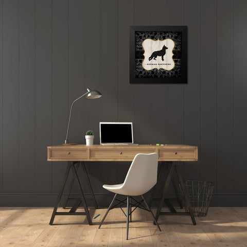 Top Dog VI Black Modern Wood Framed Art Print by McRostie, Kate
