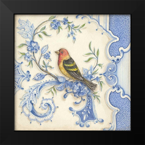 Chinoiserie Aviary I Black Modern Wood Framed Art Print by McRostie, Kate