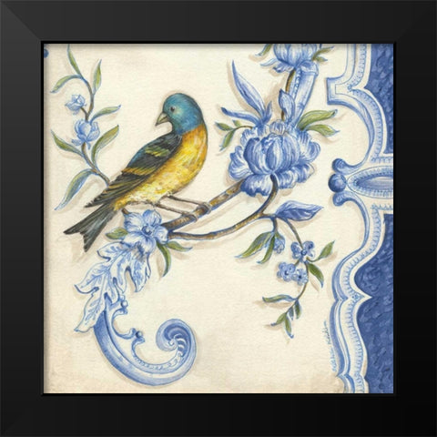 Chinoiserie Aviary II Black Modern Wood Framed Art Print by McRostie, Kate