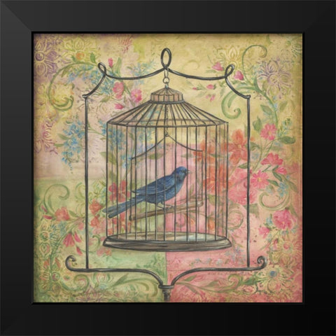La Boheme Bird I Black Modern Wood Framed Art Print by McRostie, Kate