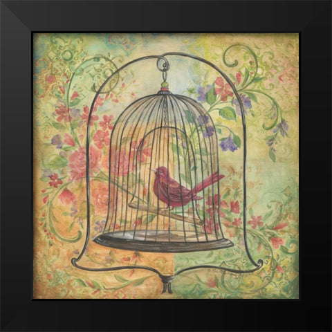 La Boheme Bird II Black Modern Wood Framed Art Print by McRostie, Kate