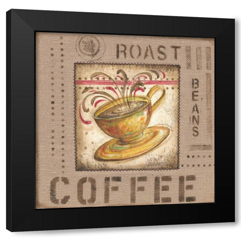 Cafe Valencia I Black Modern Wood Framed Art Print with Double Matting by McRostie, Kate