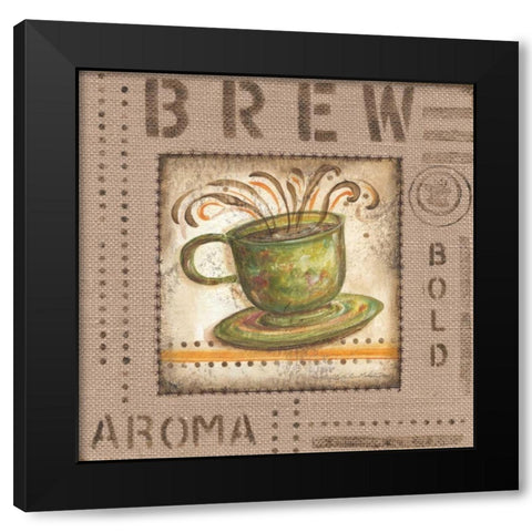 Cafe Valencia IV Black Modern Wood Framed Art Print with Double Matting by McRostie, Kate