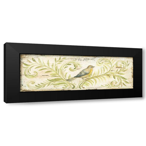 Eco Warbler Black Modern Wood Framed Art Print by McRostie, Kate