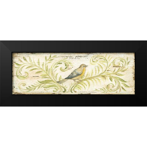 Eco Warbler Black Modern Wood Framed Art Print by McRostie, Kate