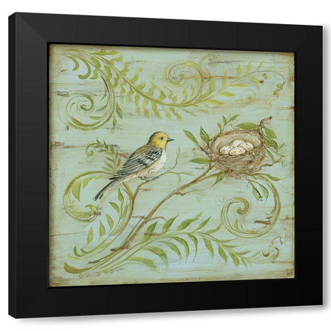 Natures Nest I Black Modern Wood Framed Art Print with Double Matting by McRostie, Kate