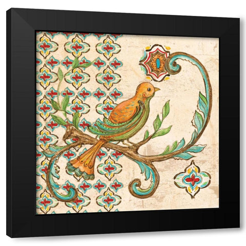 Treetop Bird I Black Modern Wood Framed Art Print with Double Matting by McRostie, Kate