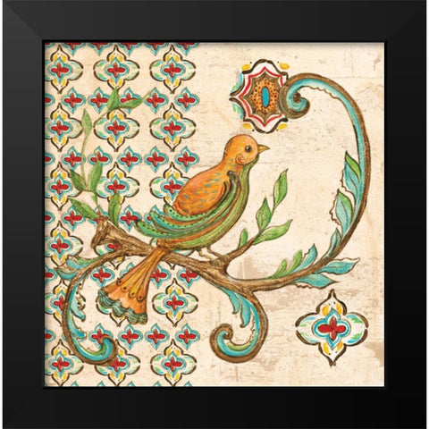 Treetop Bird I Black Modern Wood Framed Art Print by McRostie, Kate