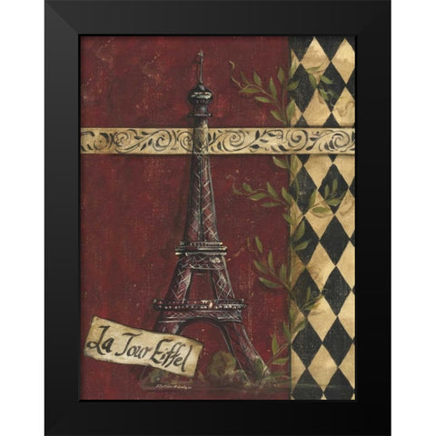 La Tour Eiffel Black Modern Wood Framed Art Print by McRostie, Kate