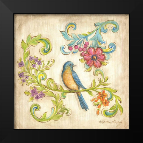 Madisons Garden II Black Modern Wood Framed Art Print by McRostie, Kate