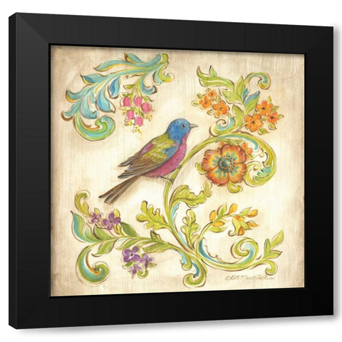 Madisons Garden III Black Modern Wood Framed Art Print by McRostie, Kate