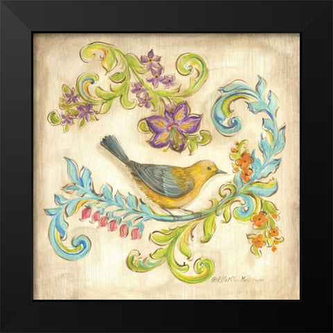 Madisons Garden IV Black Modern Wood Framed Art Print by McRostie, Kate