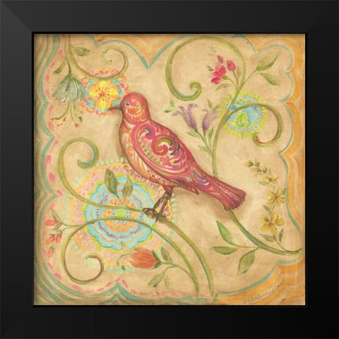 Springtime Birds IV Black Modern Wood Framed Art Print by McRostie, Kate