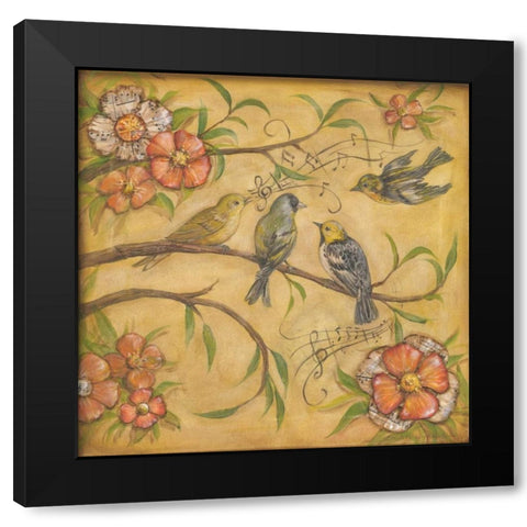 Whistlers Garden II Black Modern Wood Framed Art Print with Double Matting by McRostie, Kate