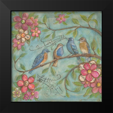 Whistlers Garden IV Black Modern Wood Framed Art Print by McRostie, Kate