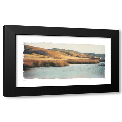 Estuary I Black Modern Wood Framed Art Print with Double Matting by Melious, Amy