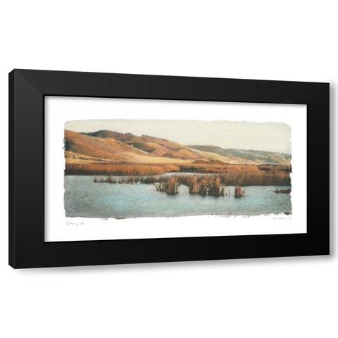 Estuary II Black Modern Wood Framed Art Print with Double Matting by Melious, Amy