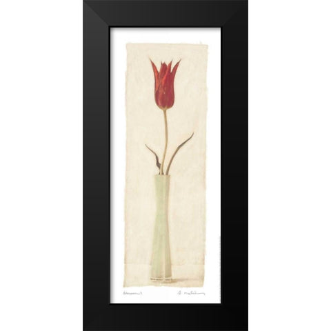 Blossom I Black Modern Wood Framed Art Print by Melious, Amy