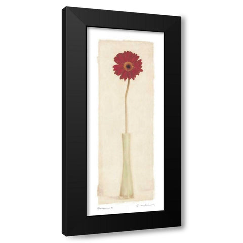 Blossom II Black Modern Wood Framed Art Print with Double Matting by Melious, Amy