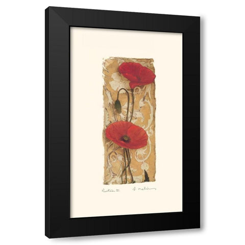 Rustica II Black Modern Wood Framed Art Print with Double Matting by Melious, Amy