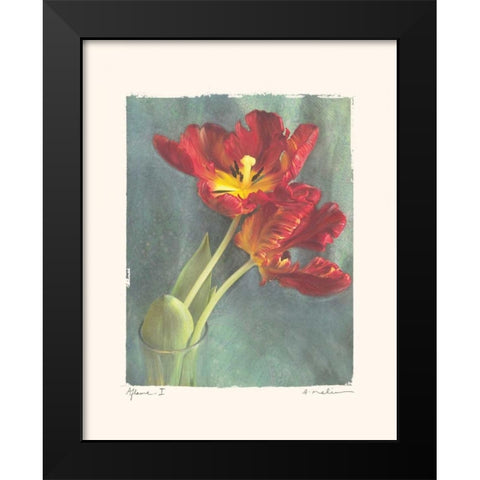 Aflame I Black Modern Wood Framed Art Print by Melious, Amy