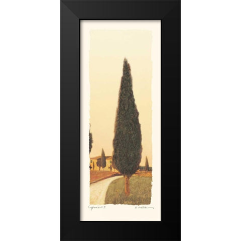 Cypress II Black Modern Wood Framed Art Print by Melious, Amy