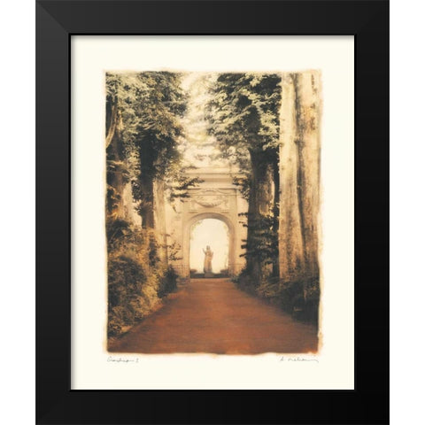 Giardino I Black Modern Wood Framed Art Print by Melious, Amy