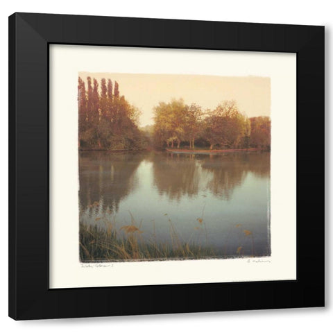 Water Colors I Black Modern Wood Framed Art Print by Melious, Amy