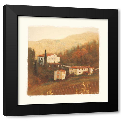 Villa II Black Modern Wood Framed Art Print with Double Matting by Melious, Amy