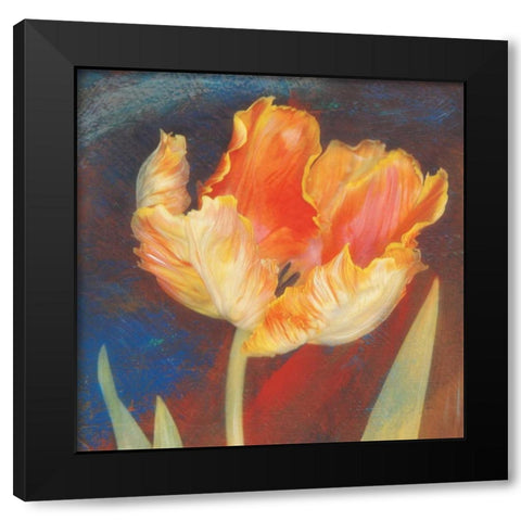 Dusk Tulip I Black Modern Wood Framed Art Print with Double Matting by Melious, Amy