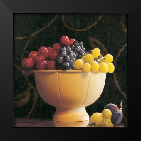 Frutta del Pranzo II Black Modern Wood Framed Art Print by Melious, Amy