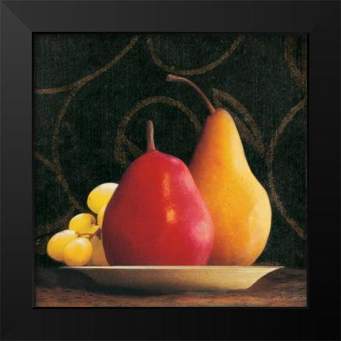 Frutta del Pranzo III Black Modern Wood Framed Art Print by Melious, Amy