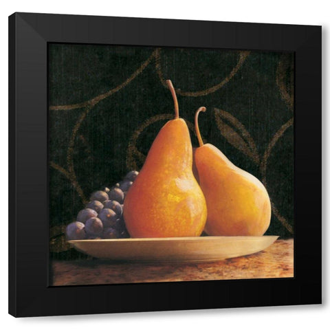 Frutta del Pranzo IV Black Modern Wood Framed Art Print with Double Matting by Melious, Amy
