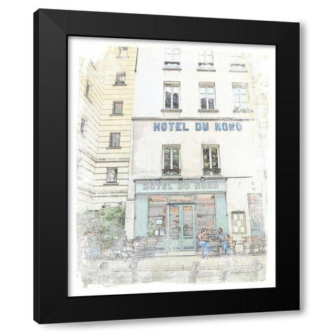French Illustration II Black Modern Wood Framed Art Print by Melious, Amy